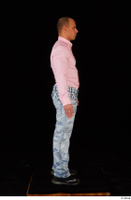  George Lee blue jeans pink shirt standing whole body 0007.jpg